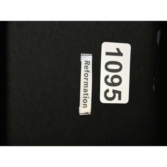 Reformation Quiet Luxury Women's size XL Black 100% Silk Button Up Old Money Top - Picture 6 of 16